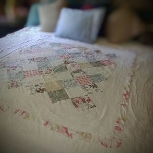 Vintage Amish Heirloom Patchwork Quilt.